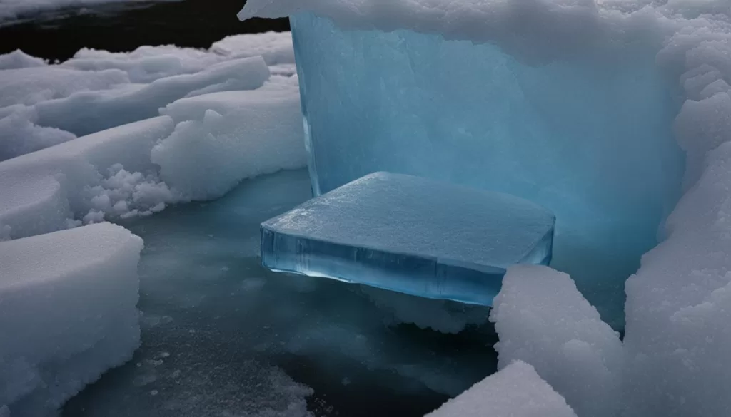 ice clog in ice chute