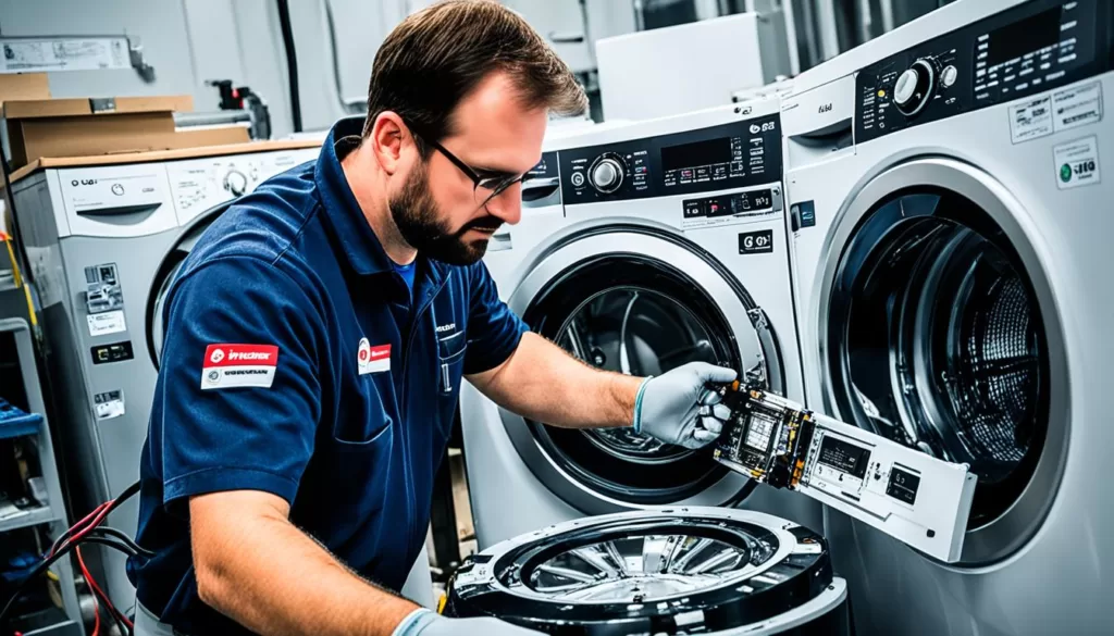 LG washer service process